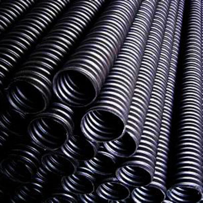 dpe双壁波纹管 dn100密度大口径 农村改造钢排污管